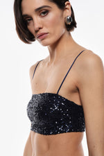 Load image into Gallery viewer, Sequin Crop top
