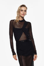 Load image into Gallery viewer, Bodysuit in sheer tulle
