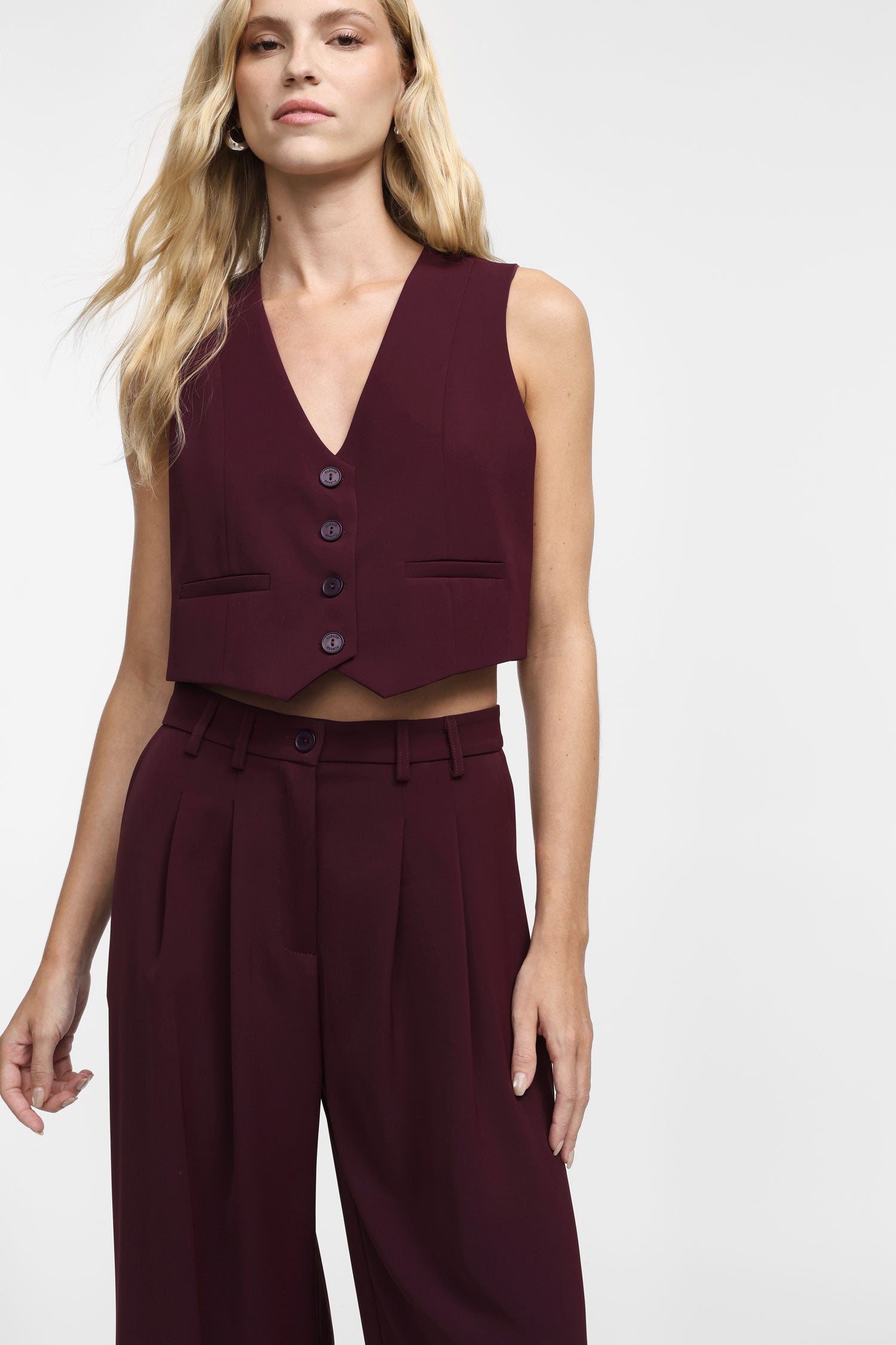 Tailored Burgundy Co-Ord