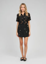 Load image into Gallery viewer, Lace Shirt &amp; Embellished Skirt Set
